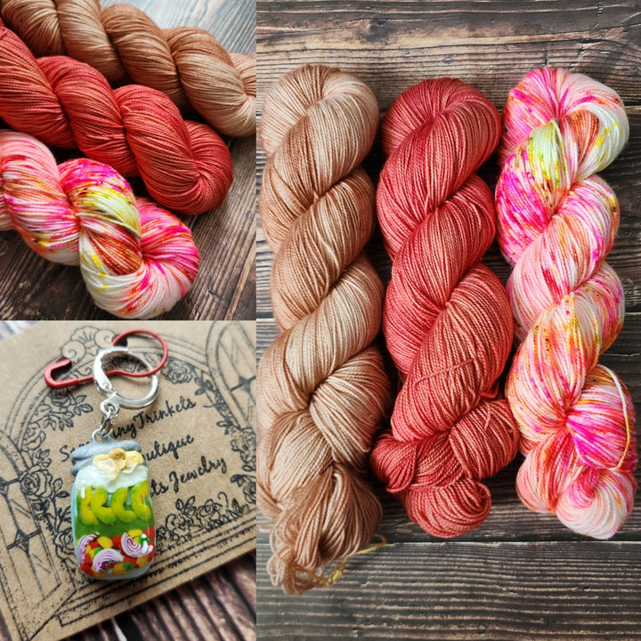 Darn Good Yarn: Salsa 3 skein kit, Yarn