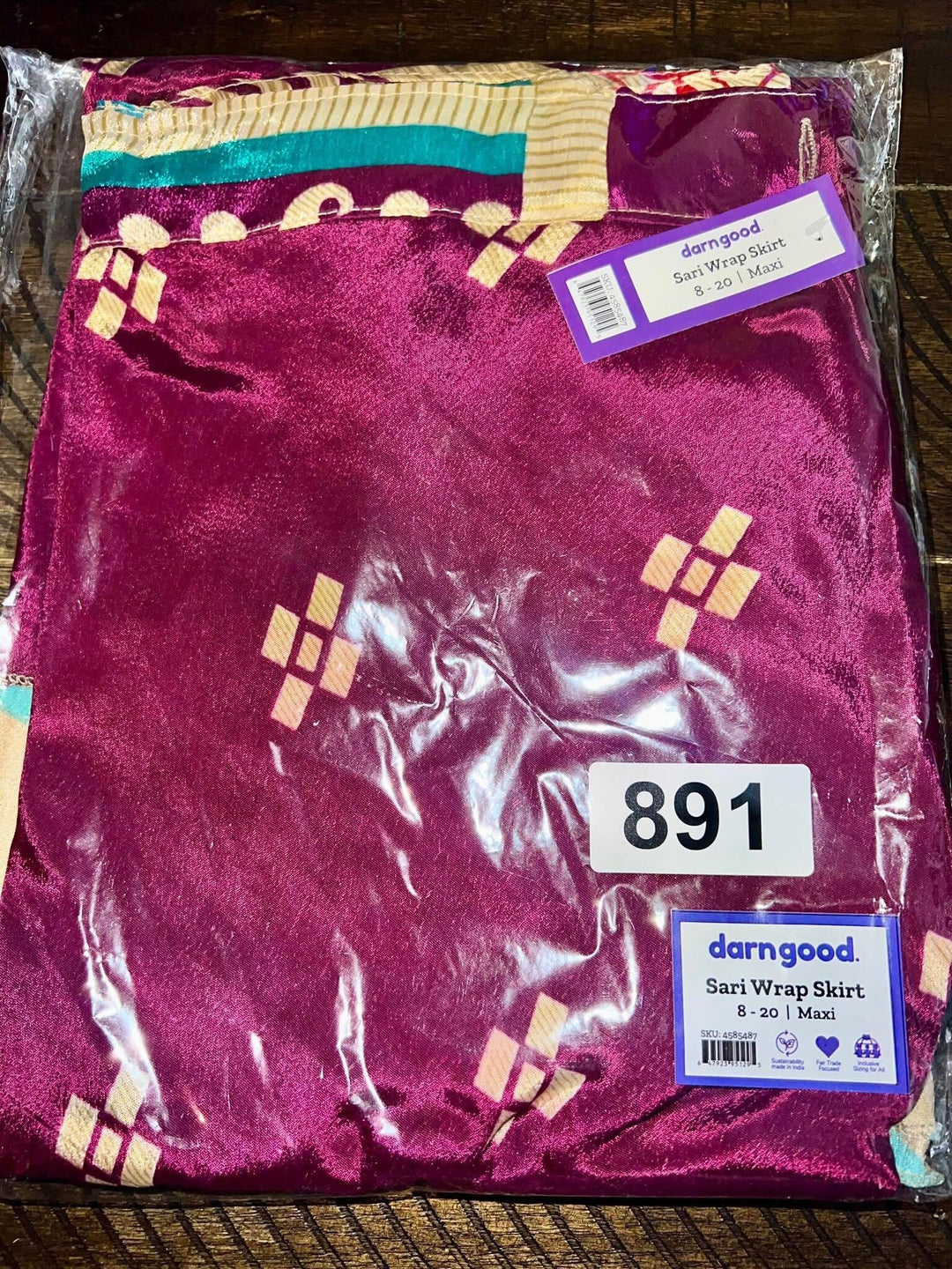 Sam's Serendipity Finds -  “Pick Your Own” Item #891 Sari Wrap Skirt 08-20 Maxi Length