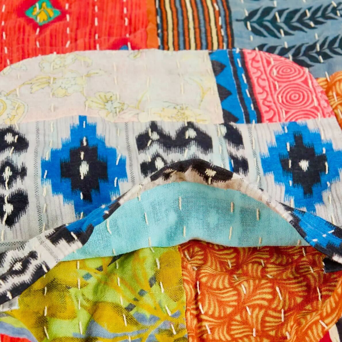 Limited Edition: Woodstock Dreams Kantha Patchwork skirt
