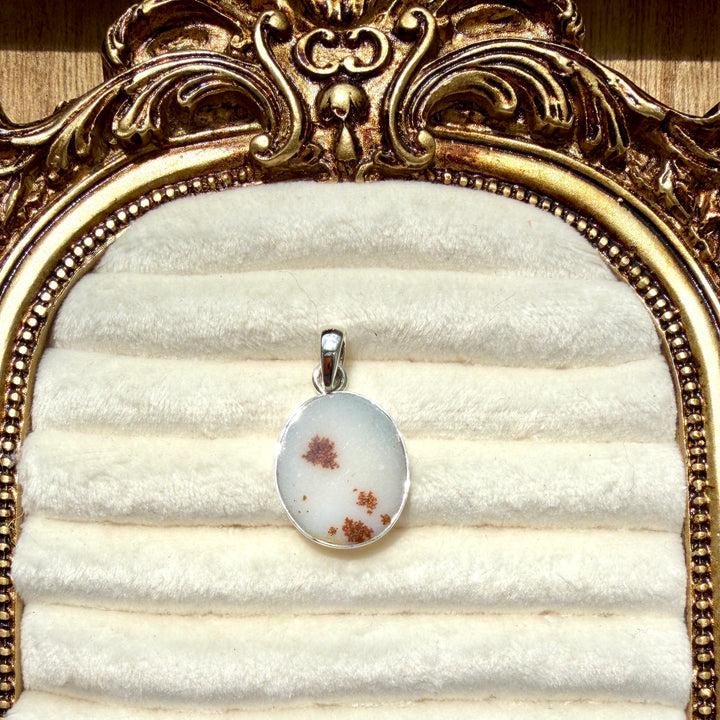 Sam's Serendipity Finds -  Sterling Silver Pendant with travel case: Dendritic Opal