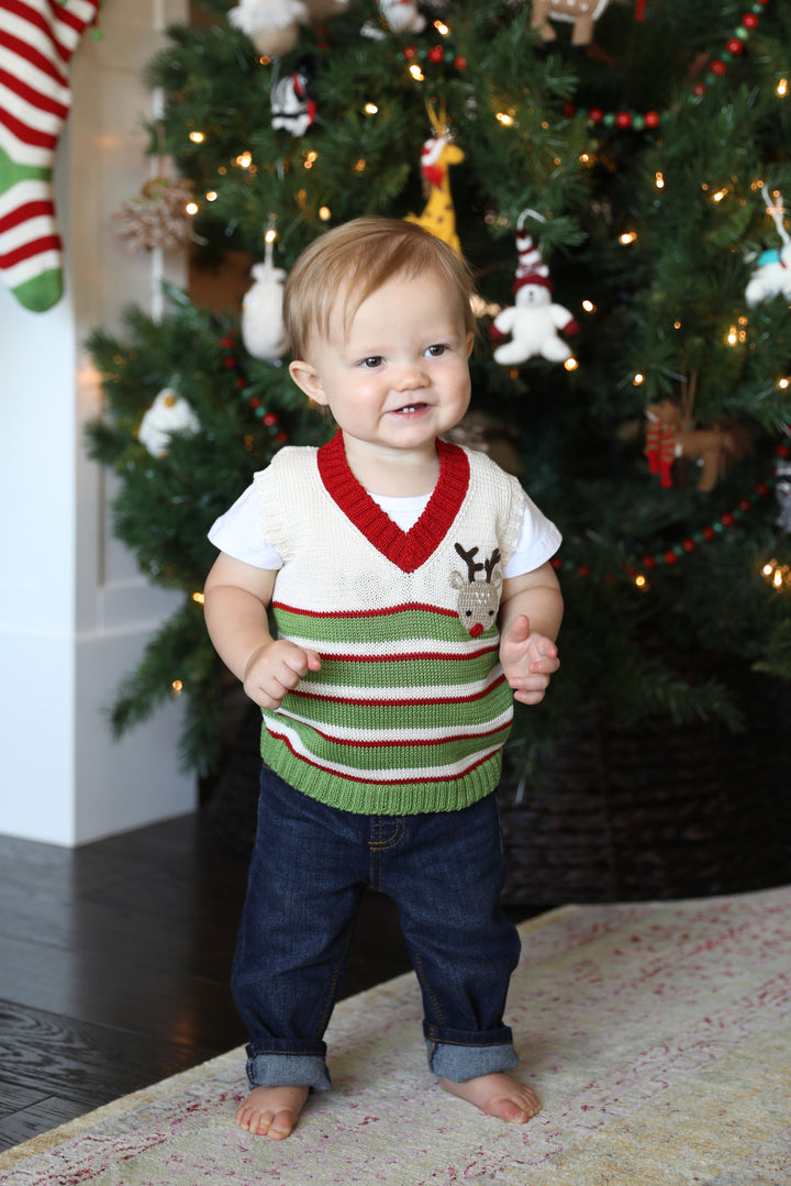 Darn Good Yarn: Reindeer Vest, Clothing