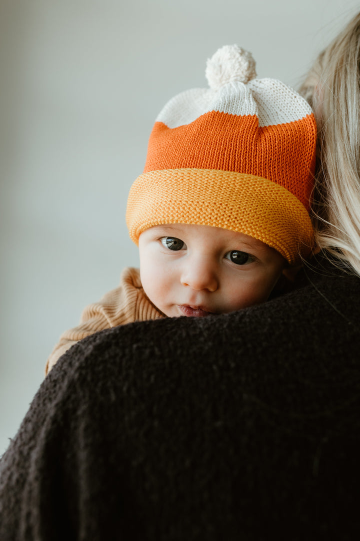 Darn Good Yarn: Candy Corn Baby Hat, Hats