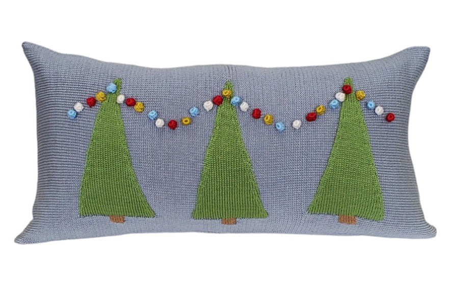 Darn Good Yarn: Tree Farm Lumbar Pillow, Pillow
