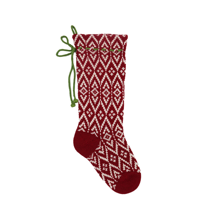Darn Good Yarn: Red Patterned Stocking, Stocking