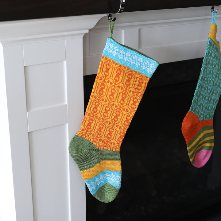 Darn Good Yarn: Colorful Stocking, Yellow, Stocking