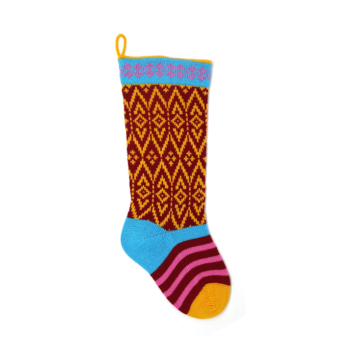 Darn Good Yarn: Colorful Stocking, Red, Stocking