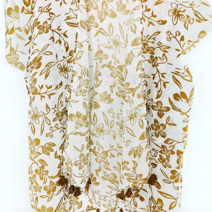 Darn Good Yarn: Golden Bloom Kimono, Clothing and Accessories