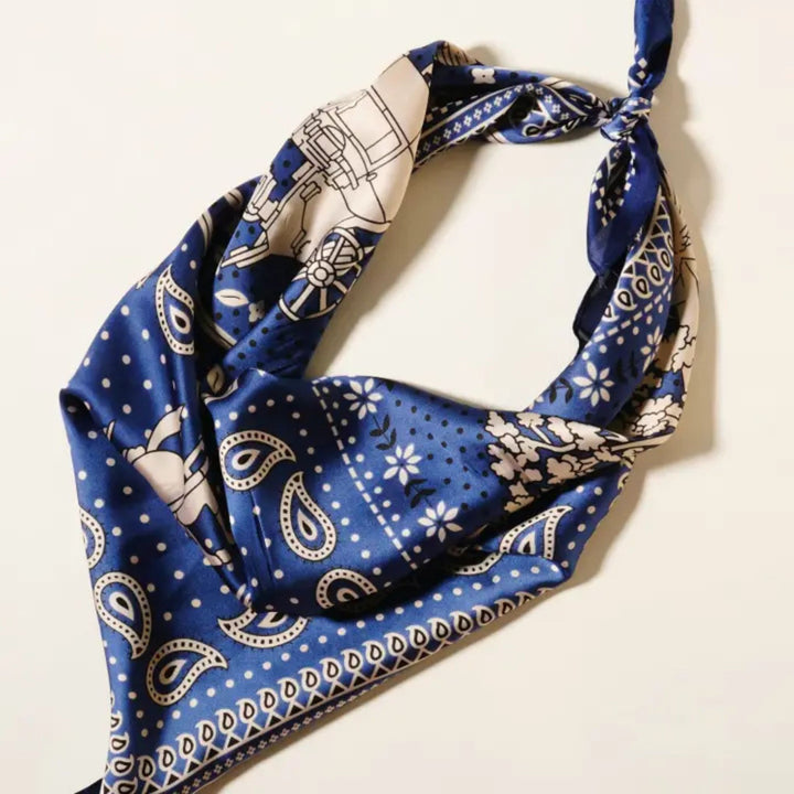 Darn Good Yarn: Classic Silk-Like Bandana Scarf, Clothing and Accessories