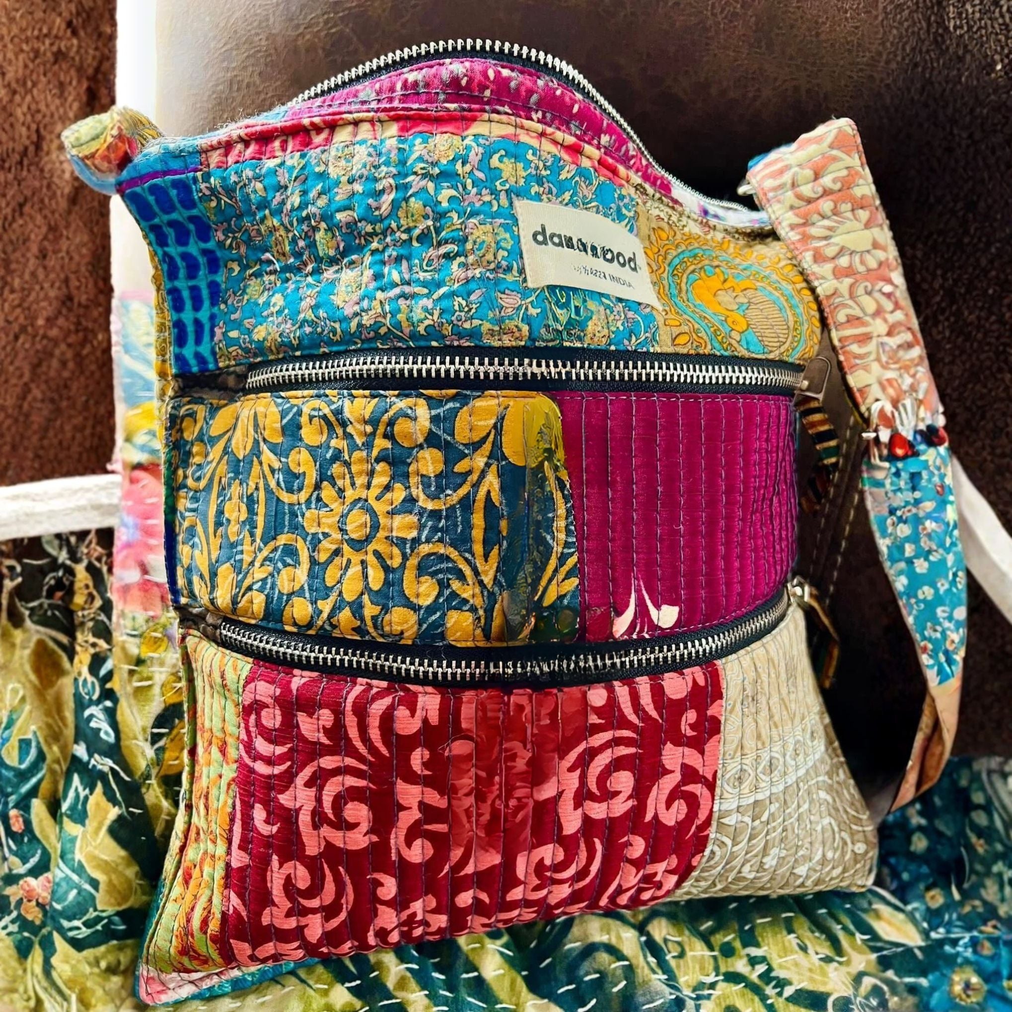 Boho Hippie Crossbody Bag | Darn Good Yarn