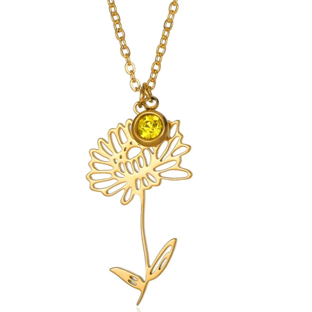 Surprise Bloom Necklace – 18k Gold-Plated Flower Charm