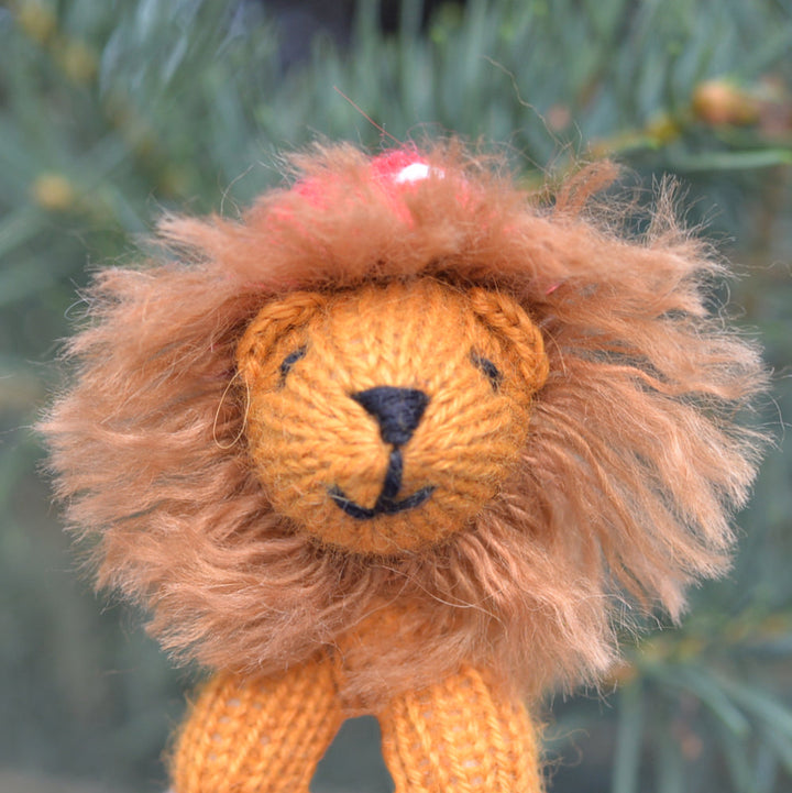 Darn Good Yarn: Safari Animal Ornaments- set of 6, Knit Ornament