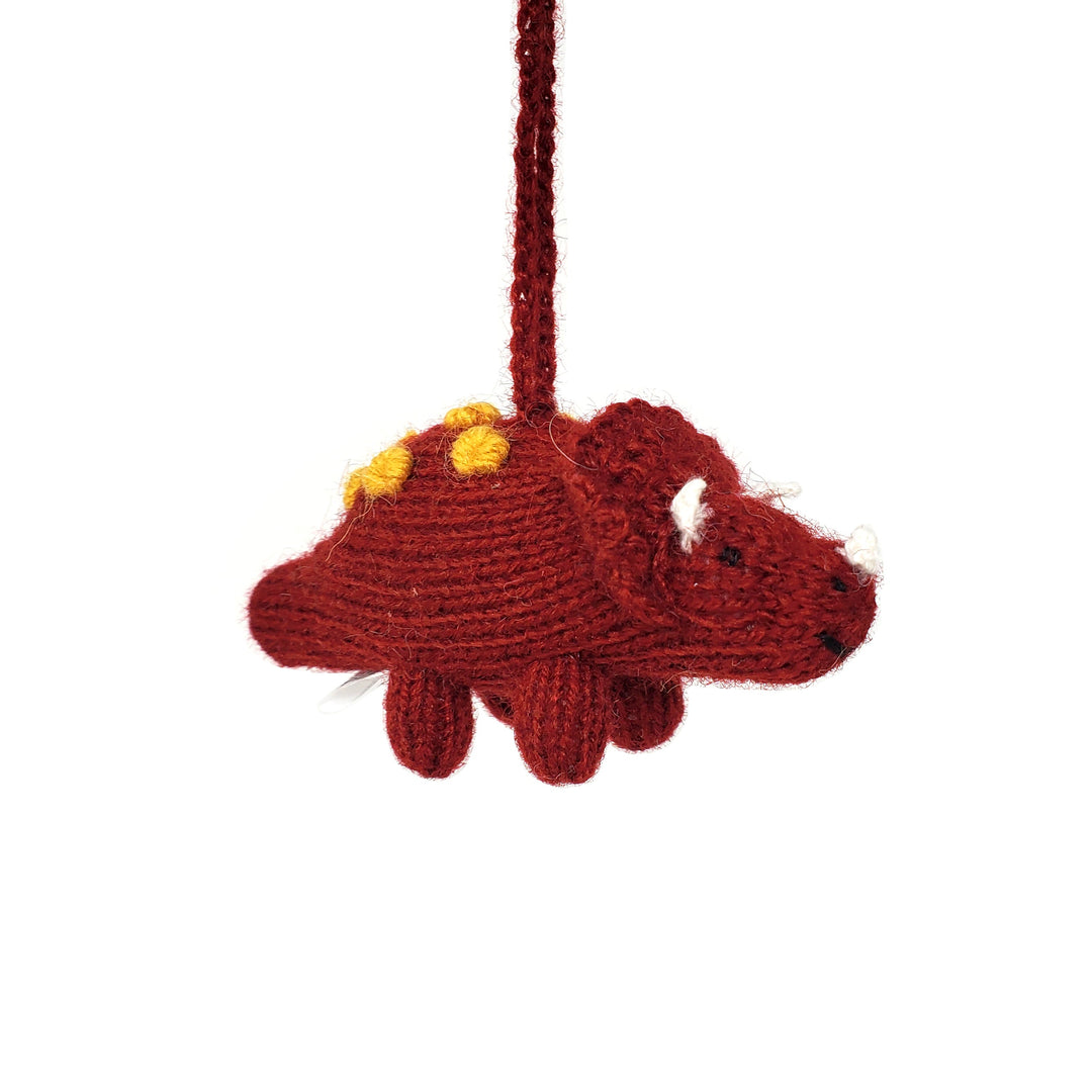 Darn Good Yarn: Dinosaur Ornaments, Knit Ornament