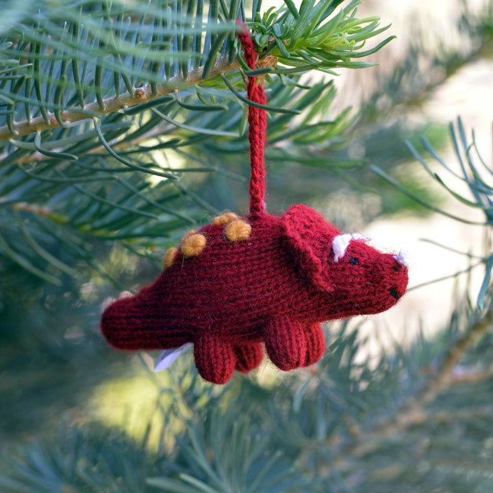 Darn Good Yarn: Dinosaur Ornaments, Knit Ornament