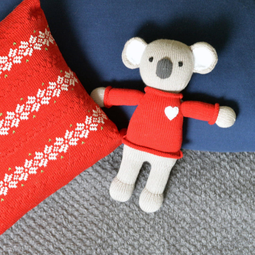Darn Good Yarn: Valentine Koala, Red, Toy