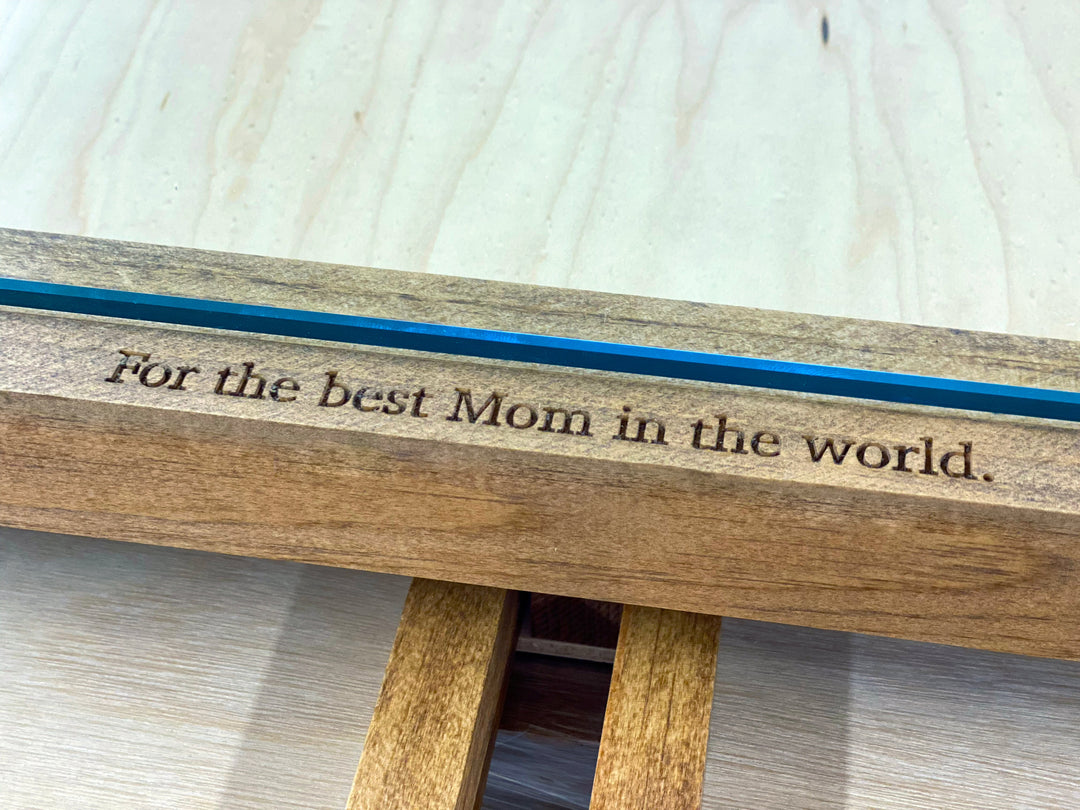 Darn Good Yarn: Rustic Puzzle Coffee Table with removable glass top - includes 2 hidden drawers - 24x36", 