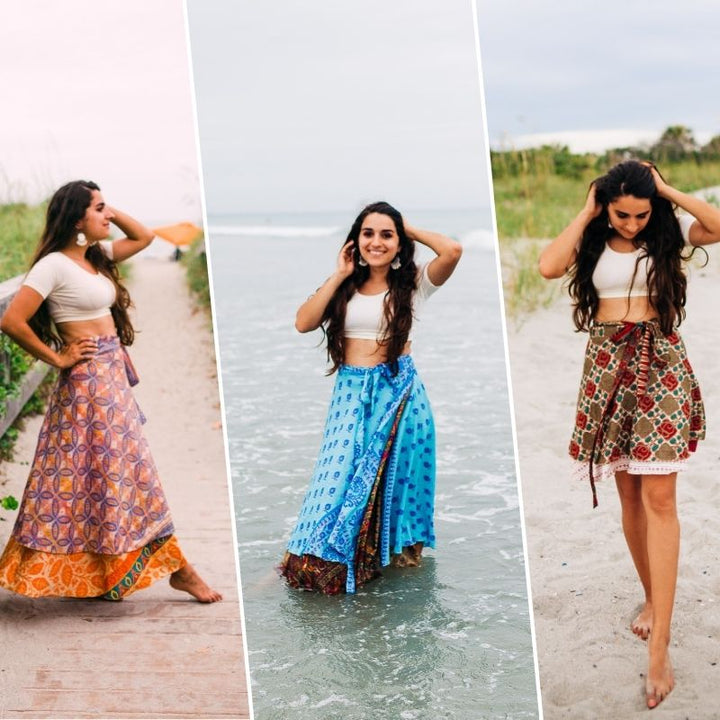 Surplus Sari Wrap Skirts