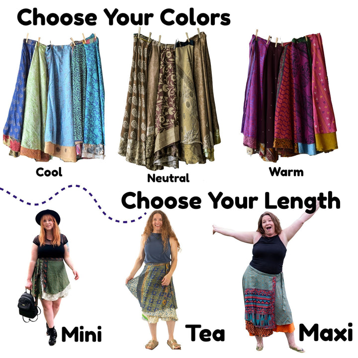 The Original Reclaimed Sari Wrap Skirt
