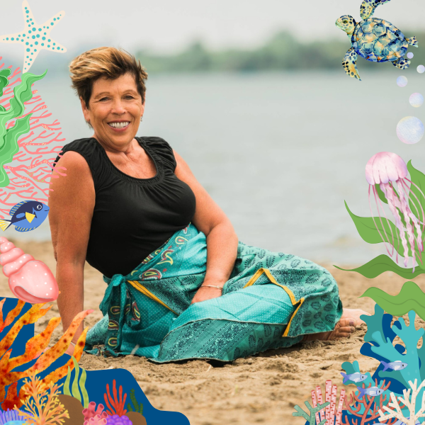 Sari Wrap Skirt –  Coral Reef Bloom (Limited Edition)
