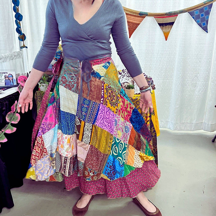 Limited Edition Release: Bohemian Patchwork Layers Skirt - Darn Good Yarn