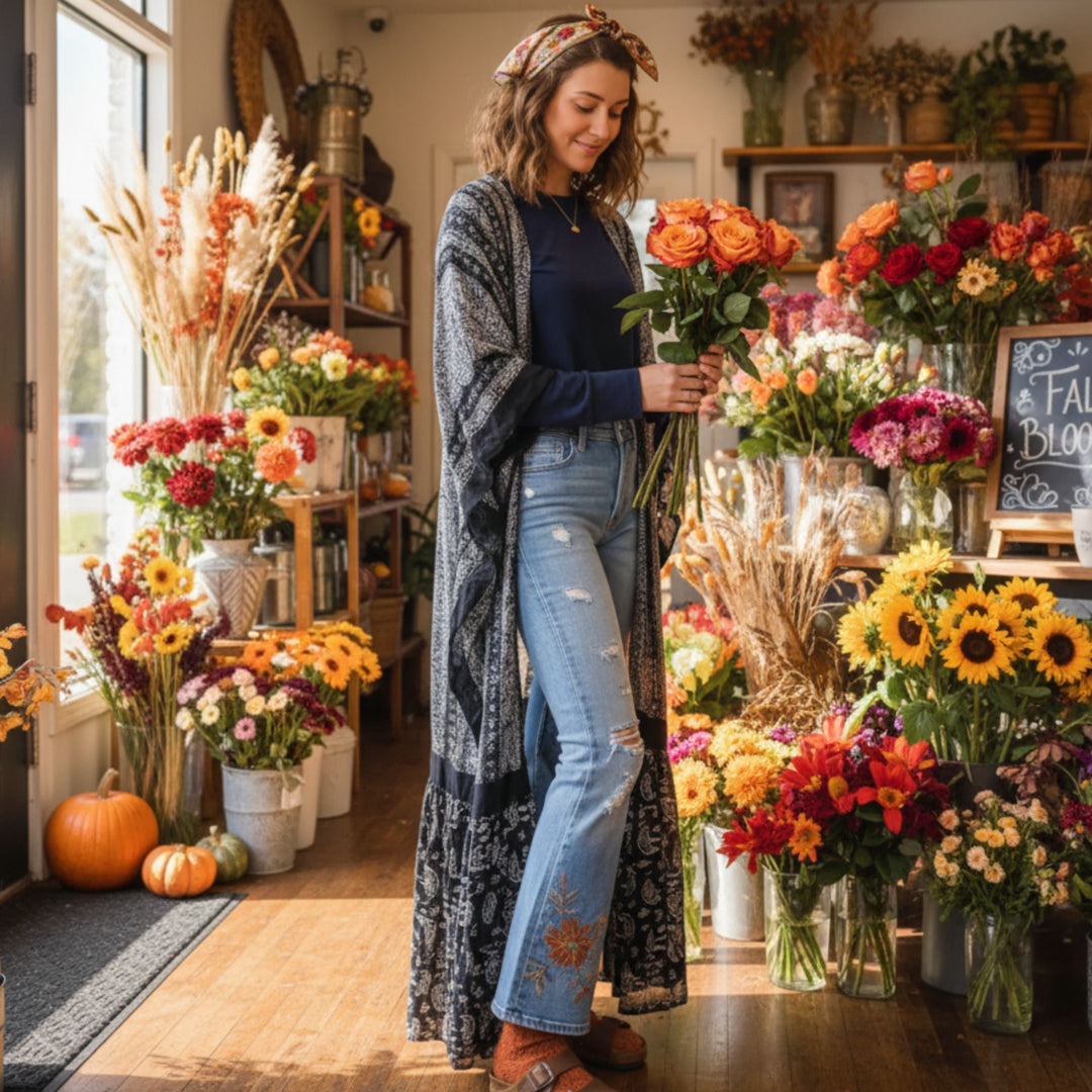 Limited Edition: Woodstock Dreams Paisley Perfection Free Flow Kimono