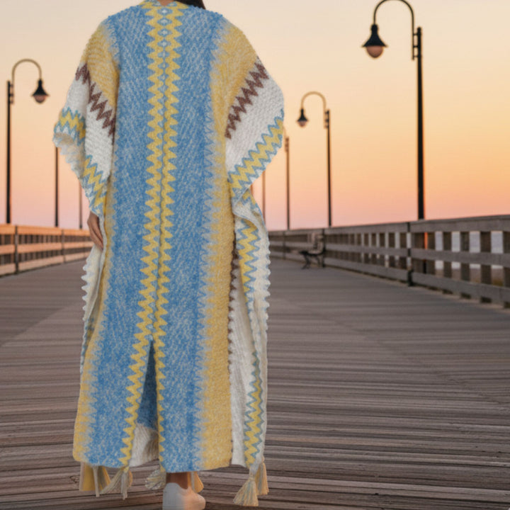 Limited Edition: Woodstock Dreams Wanderlust Weave Maxi Kimono Duster