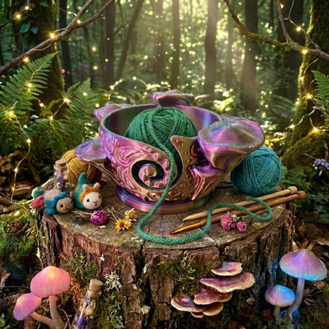 Mystic Mushroom Yarn Bowl