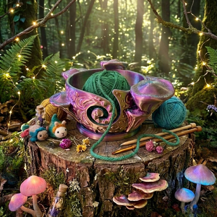 Mystic Mushroom Yarn Bowl