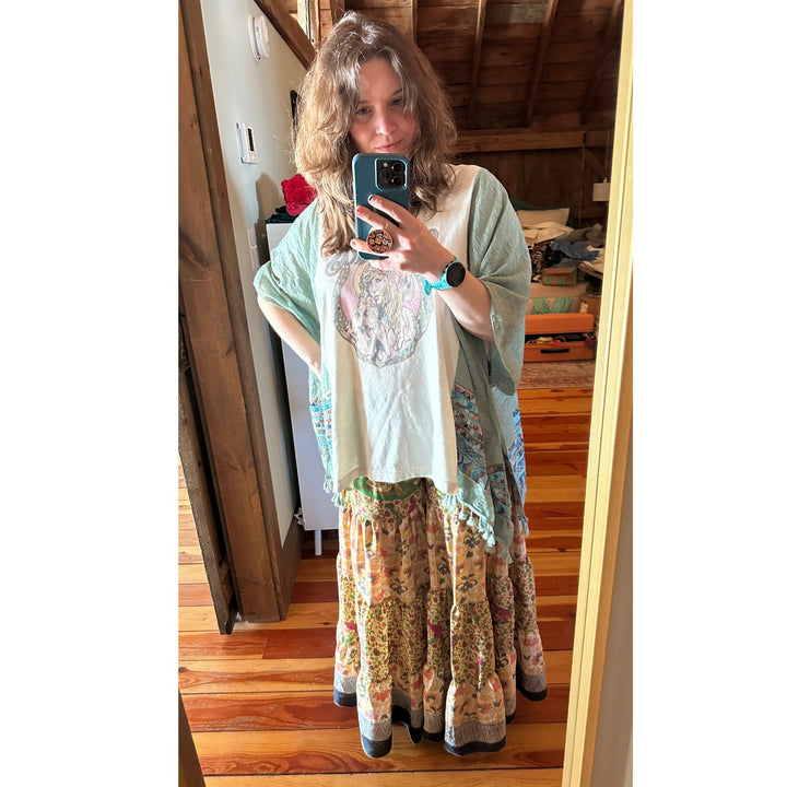 Darn Good Yarn: Limited Edition: Woodstock Dreams Fiesta Sunset Skirt, Clothing and Accessories