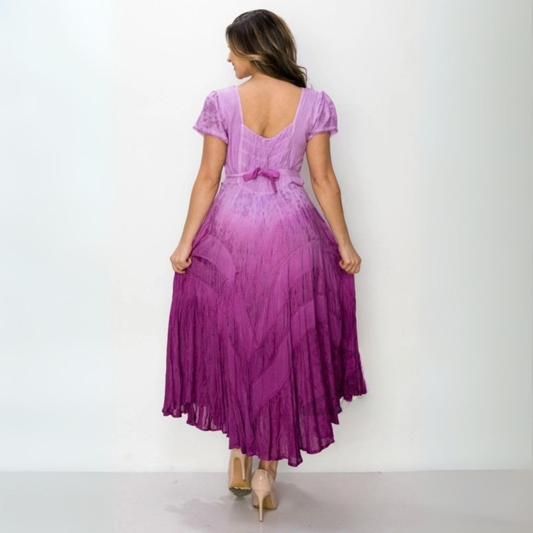 Darn Good Yarn: Limited Edition: Woodstock Dreams Boho Dress with Embroidery, Clothing and Accessories
