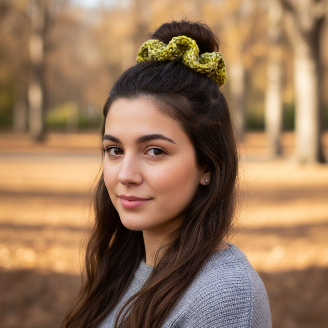 Darn Good Yarn: Triple Ripple Scrunchie & Pleated Headband Patterns – Knit & Crochet Accessory Set | Darn Good Yarn, 