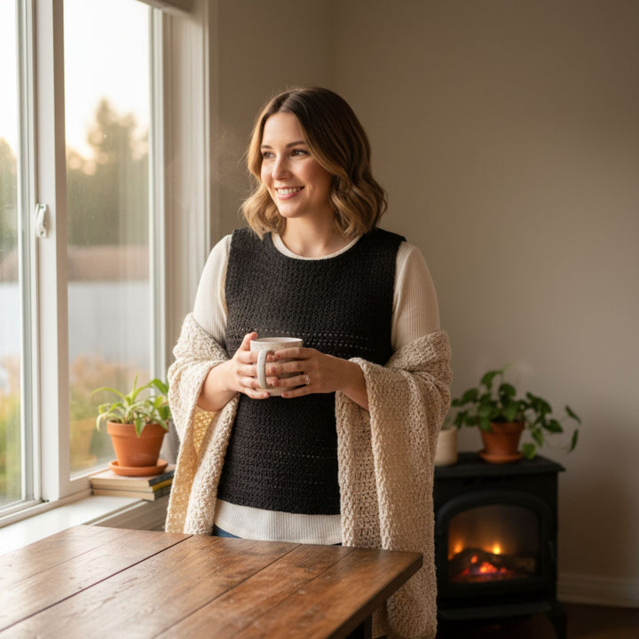 Black to the Basics Crochet Tank Top Pattern