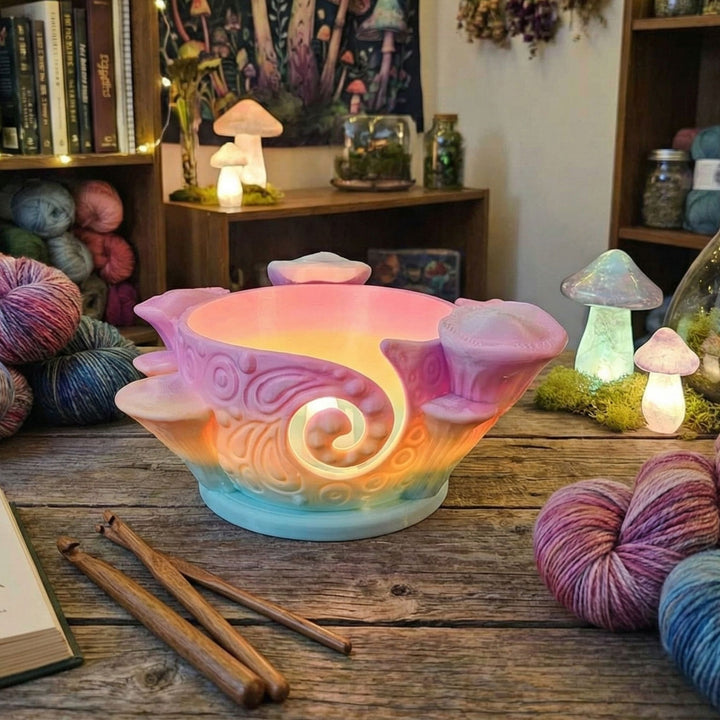 Mystic Mushroom Yarn Bowl