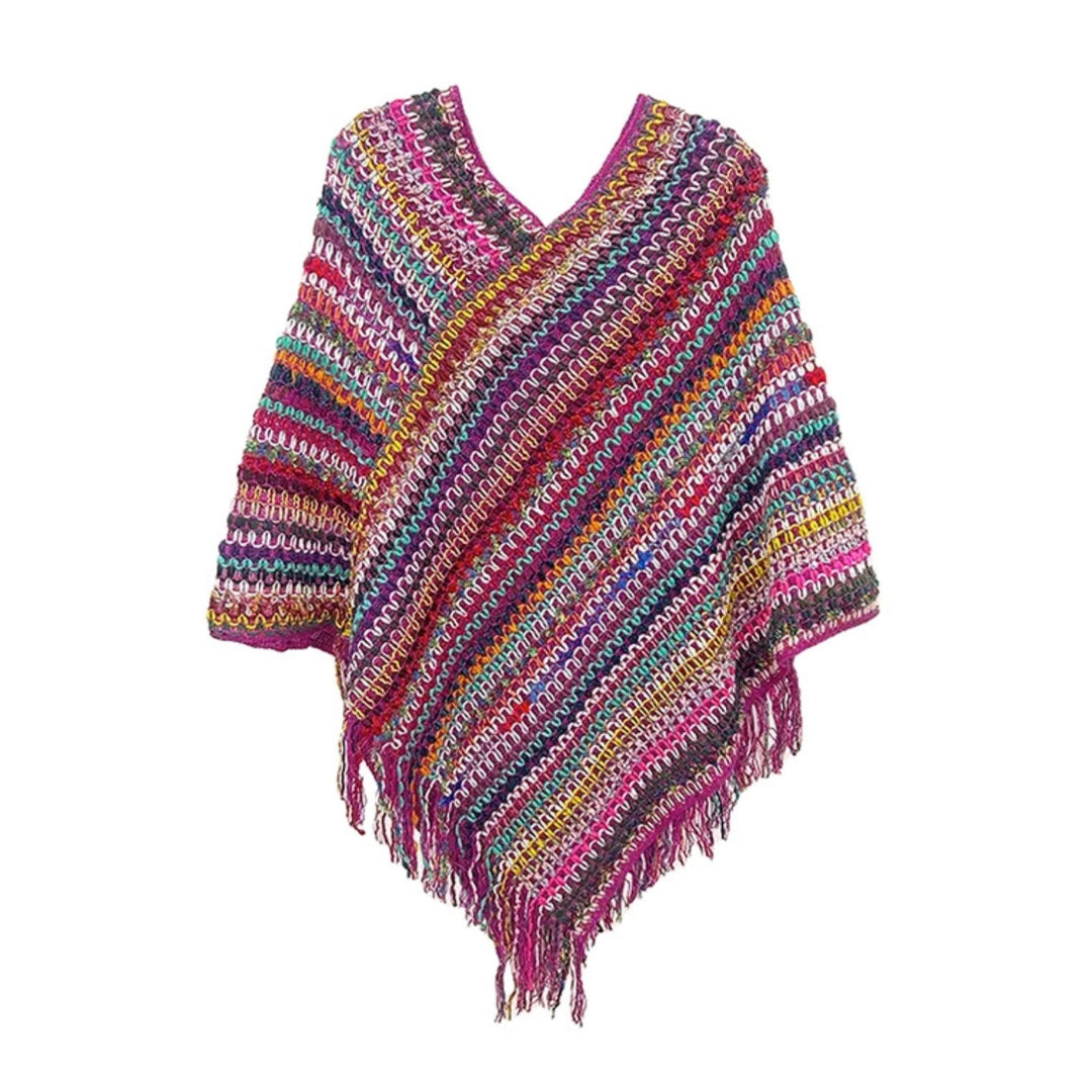 Limited Edition: Boho Chic Crochet Chunk Knitted Fringe Pullover