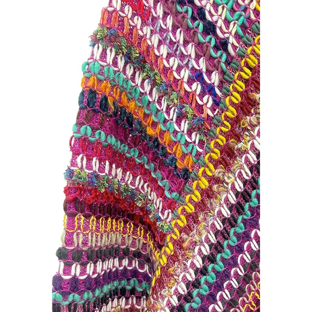 Limited Edition: Boho Chic Crochet Chunk Knitted Fringe Pullover