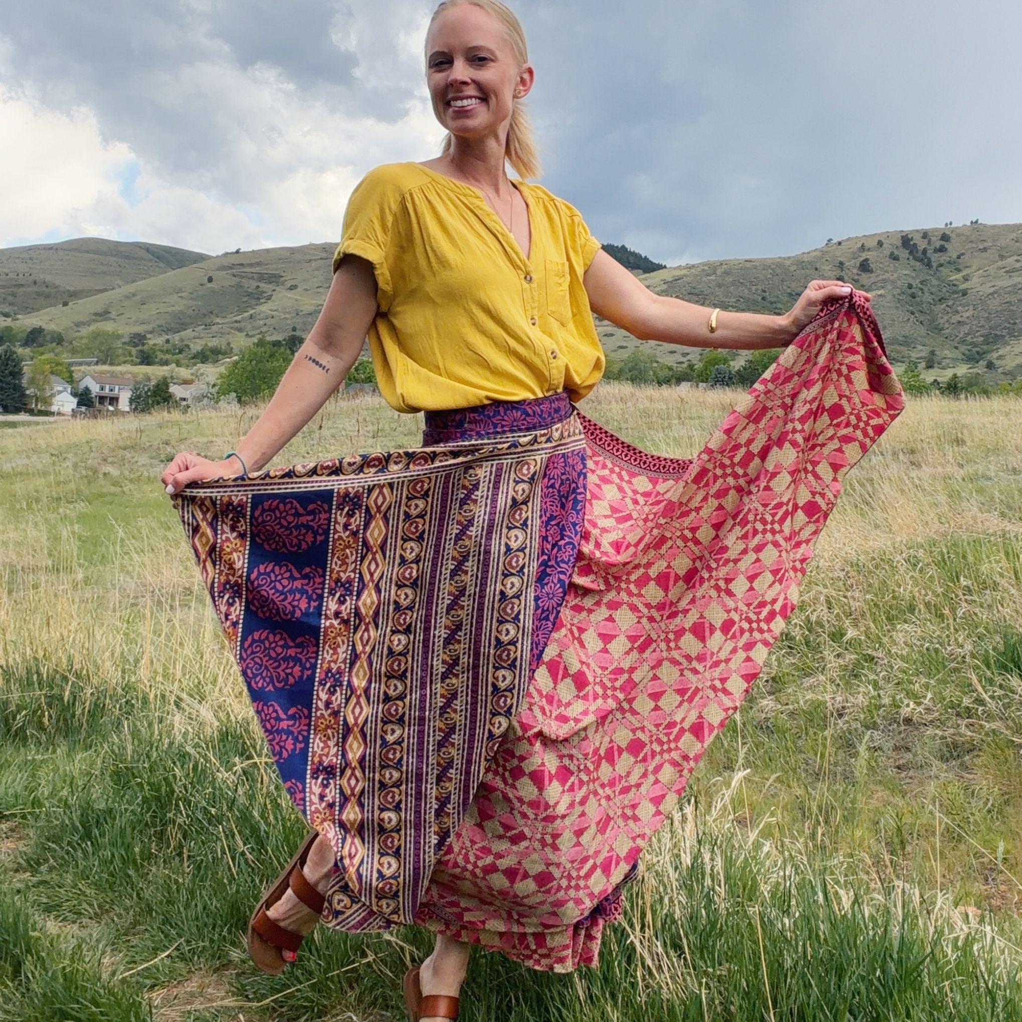 Made With Love: The Original Sari Wrap Skirt – Darn Good Yarn