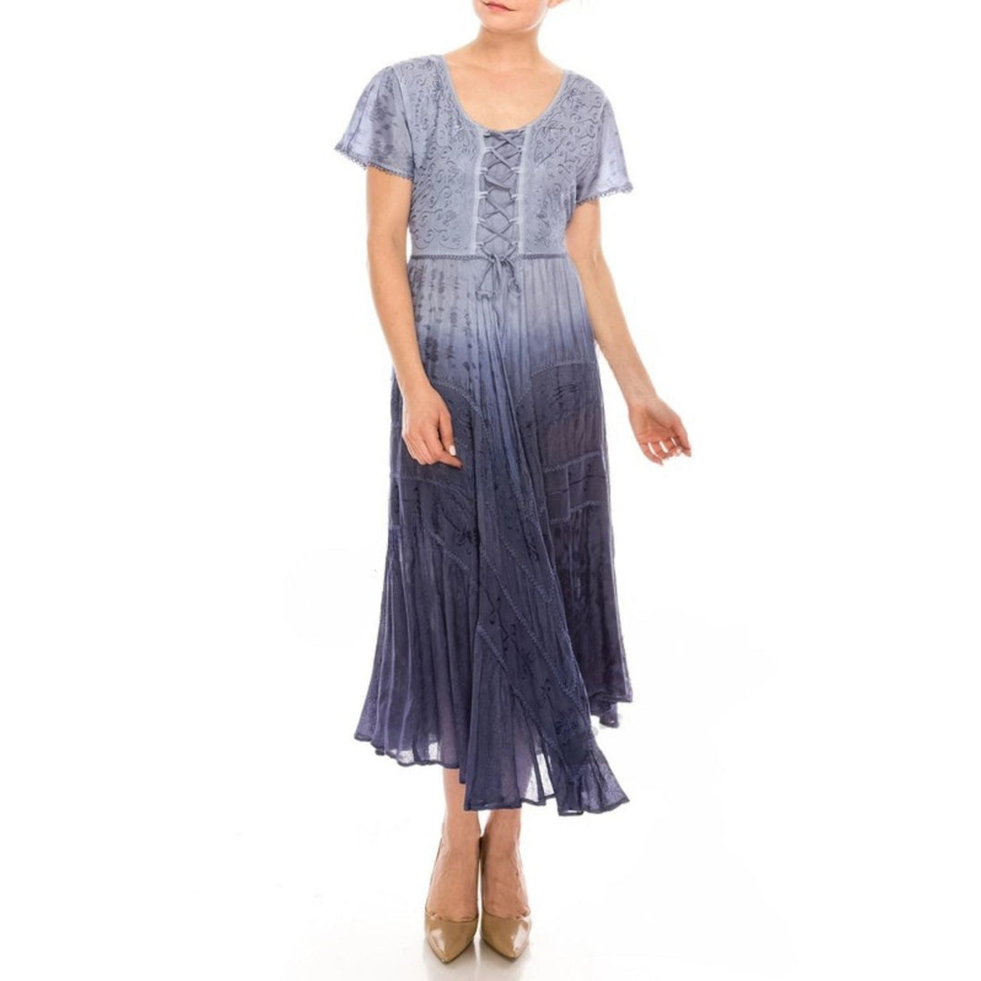 Darn Good Yarn: Limited Edition: Woodstock Dreams Boho Dress with Embroidery, Clothing and Accessories