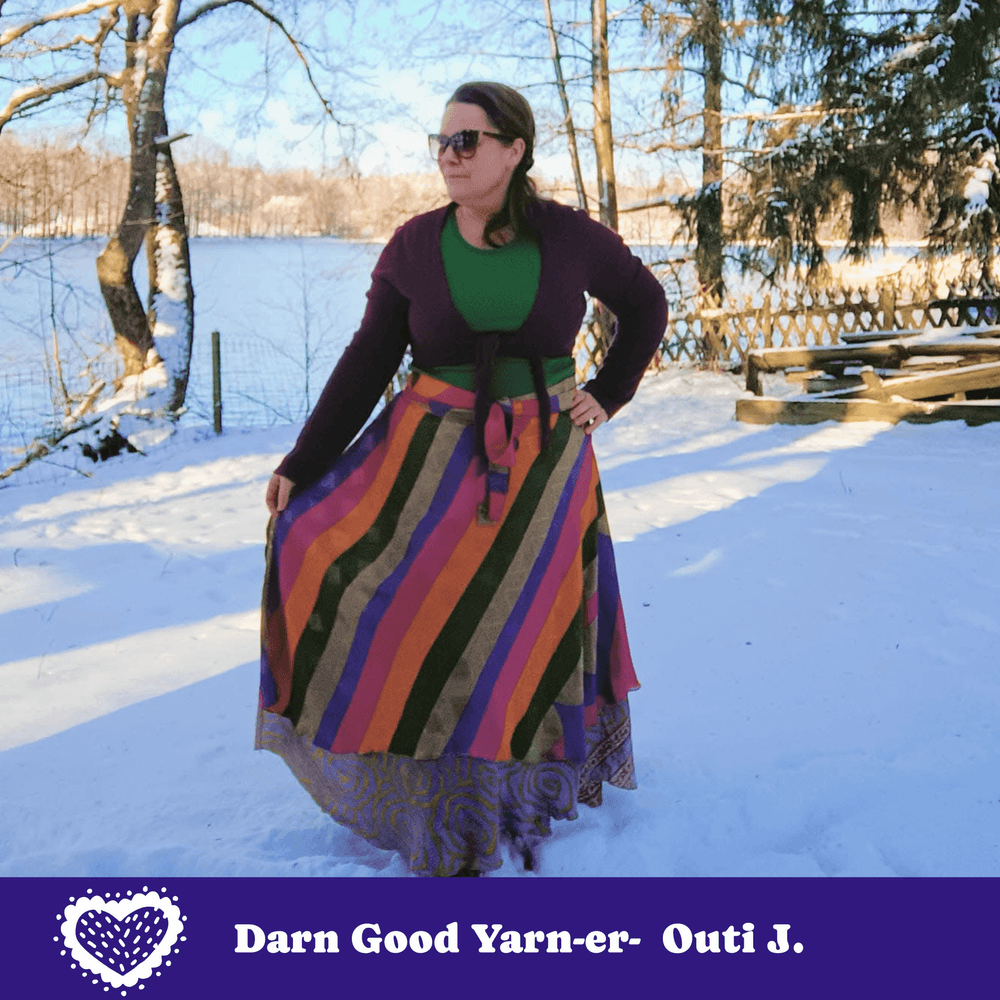 Darn Good Yarn: Made With Love: The Original Sari Wrap Skirt, Clothing and Accessories