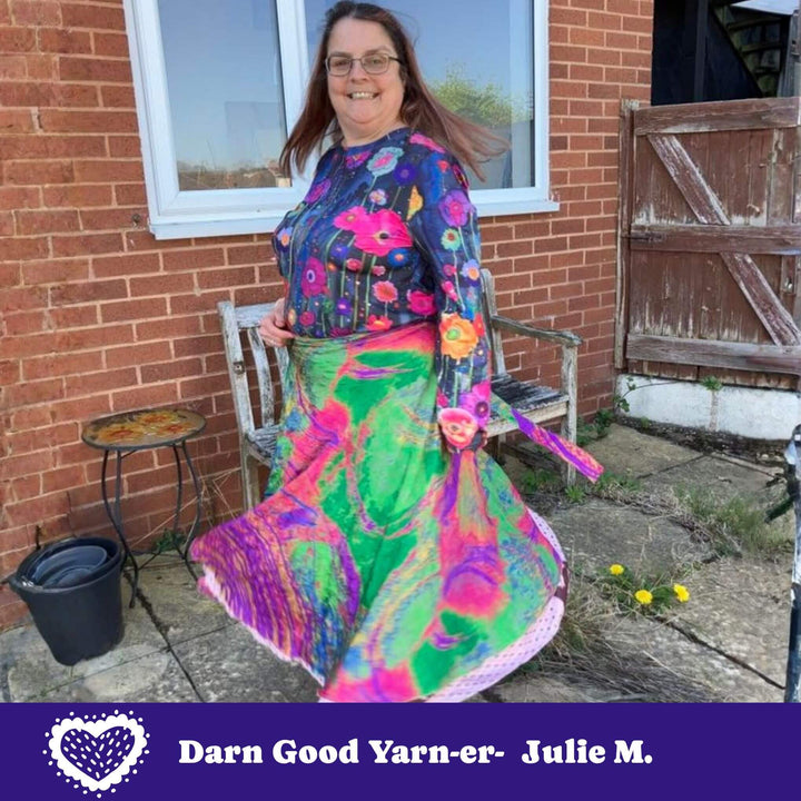 Darn Good Yarn: Made With Love: The Original Sari Wrap Skirt, Clothing and Accessories