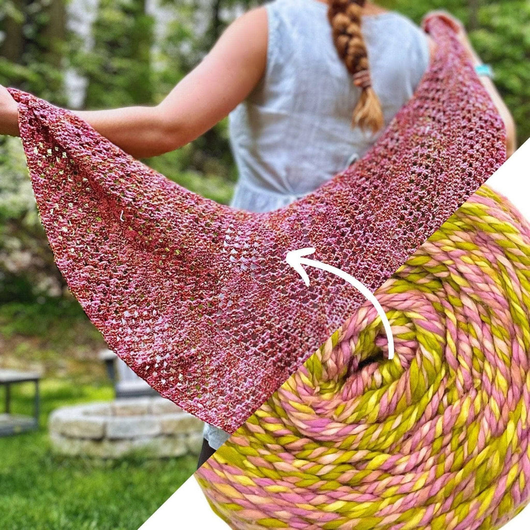 A Walk in the Garden Shawl Crochet Kit - Darn Good Yarn