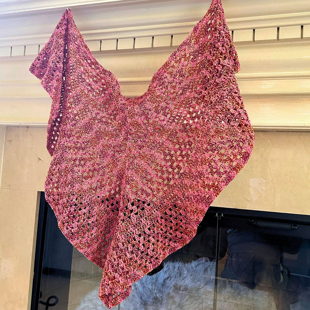 A Walk in the Garden Shawl Crochet Pattern - Darn Good Yarn