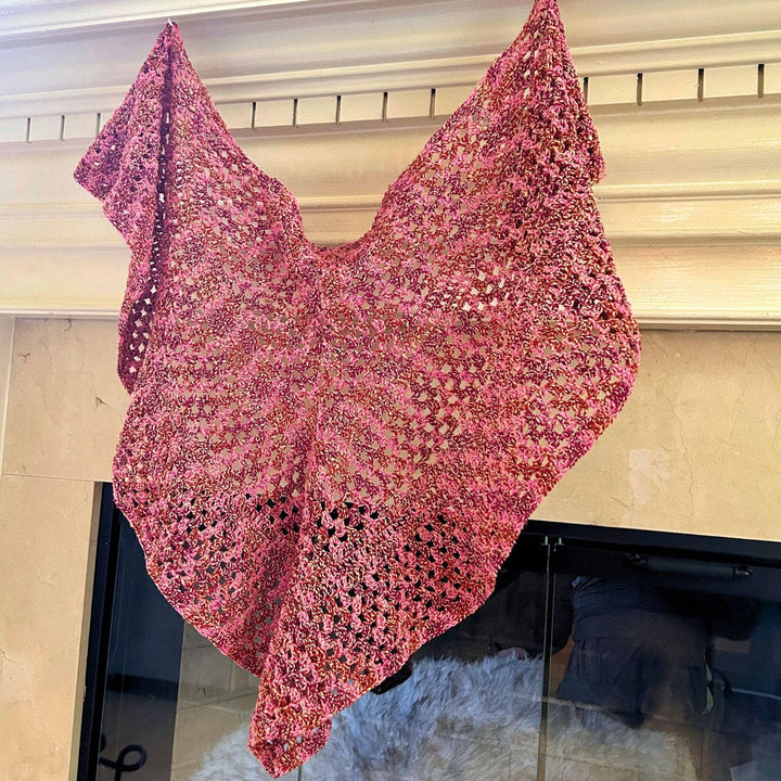 A Walk in the Garden Shawl Crochet Pattern - Darn Good Yarn