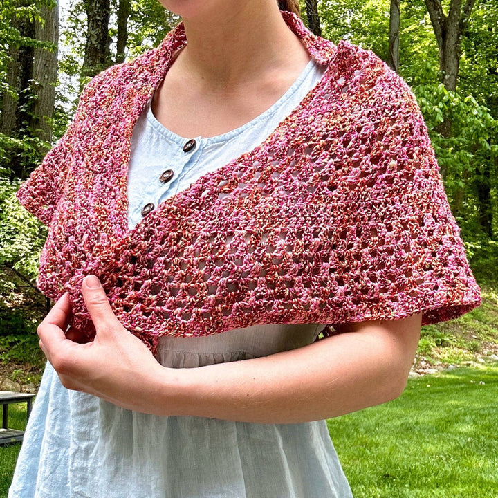 A Walk in the Garden Shawl Crochet Pattern - Darn Good Yarn