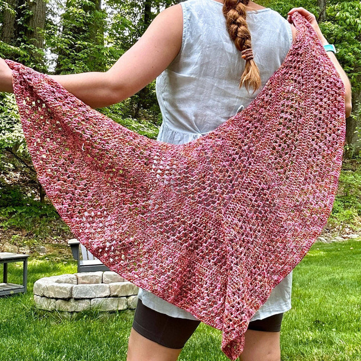 A Walk in the Garden Shawl Crochet Pattern - Darn Good Yarn