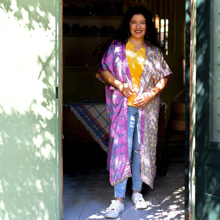 Seconds and Surplus Amara Long Sari Duster - Darn Good Yarn