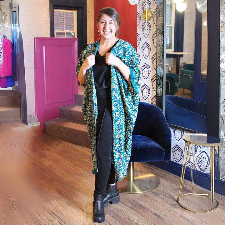 Seconds and Surplus Amara Long Sari Duster - Darn Good Yarn