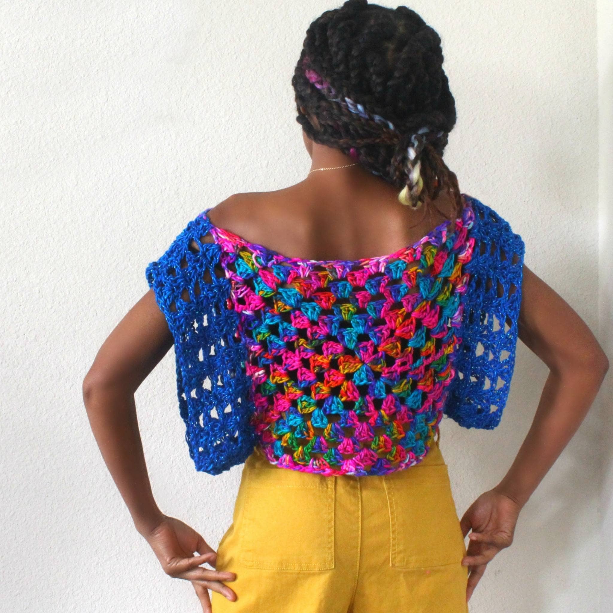 Astral Crochet Granny Square Top Pattern | Darn Good Yarn