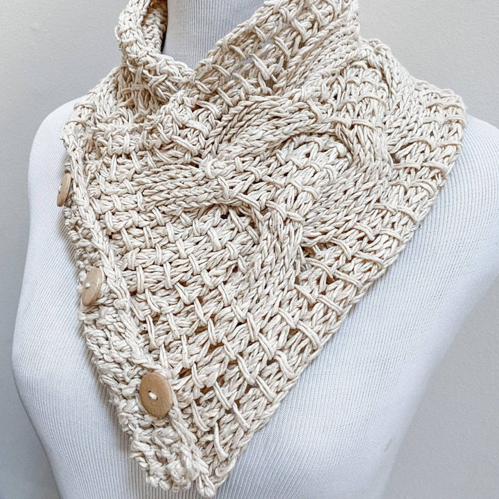 white cowl on a mannequin