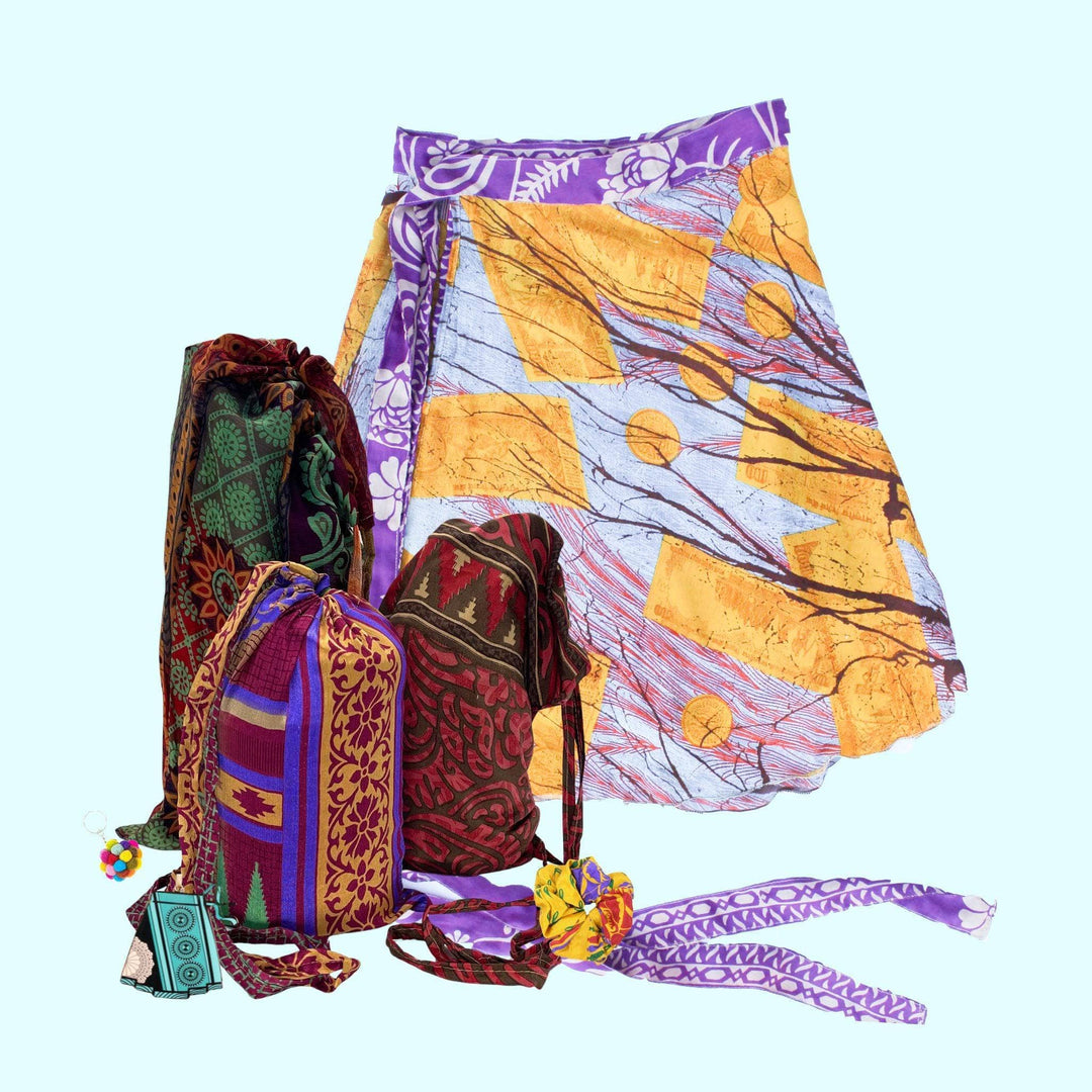 Fall Essentials – 2 Wrap Skirts & Accessories Bundle - Darn Good Yarn