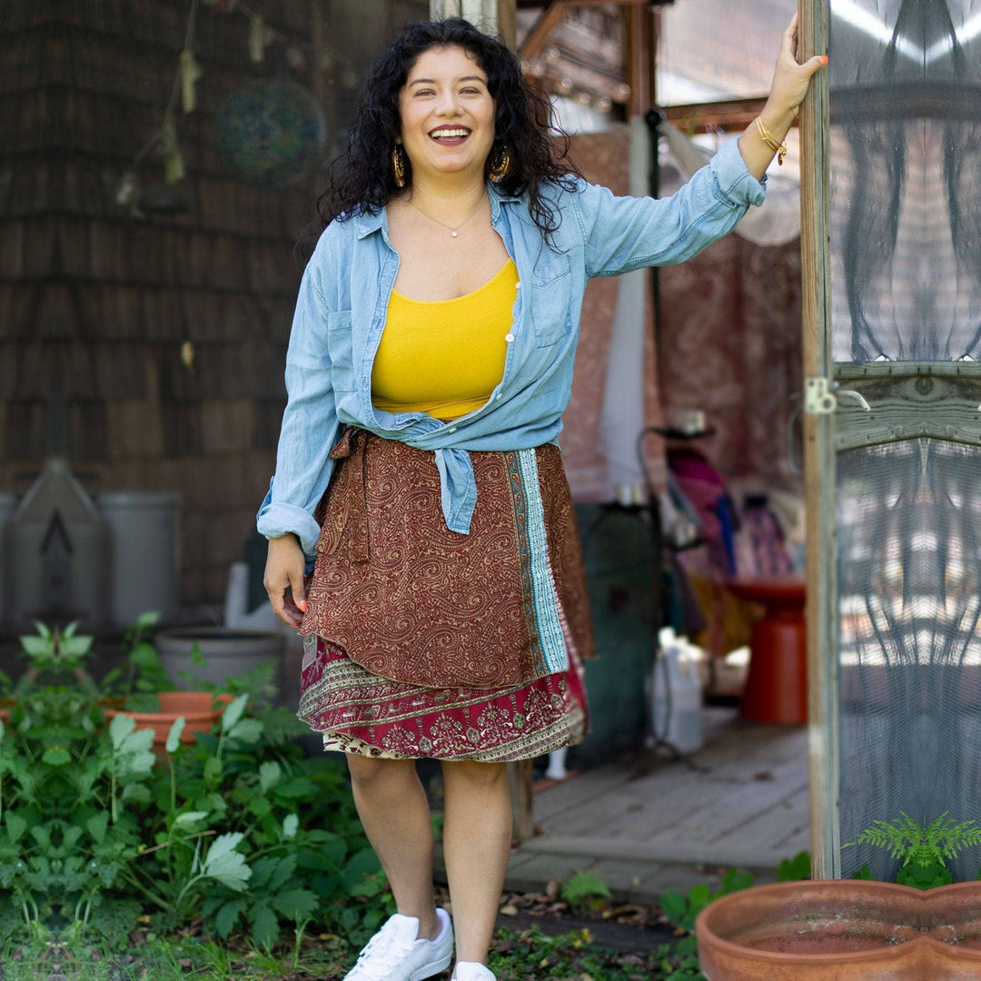 Fall Essentials – 2 Wrap Skirts & Accessories Bundle - Darn Good Yarn
