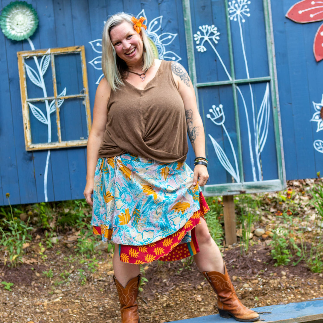 Fall Essentials – 2 Wrap Skirts & Accessories Bundle - Darn Good Yarn